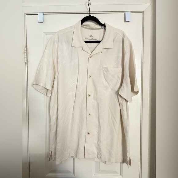 Tommy Bahama palms embroidered silk shirt size xl - Picture 1 of 3